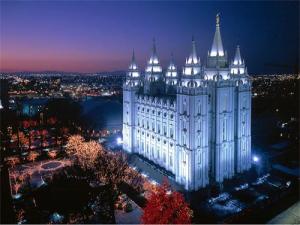 The Mormon Tabernacle in Salt Lake City