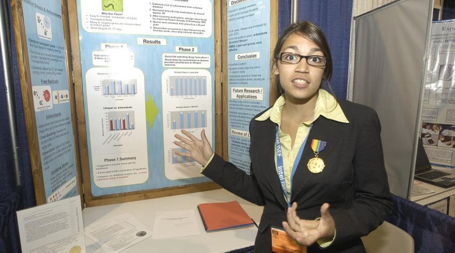 Alexandria-Ocasio-Cortez-ISEF-2007-science-fair